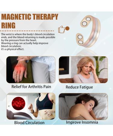 MagVIVACE Pure Copper Ring for Women | Tricolor Gold Magnetic Ring - Perfect Jewelry Gift - Buy Online on GoSupps.com