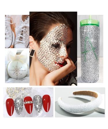 2530Pcs Crystal Clear Nail Rhinestones Set - Multi Shapes White Gems + Round Glass Beads for Nail Art, Makeup, Crafts - Buy Online on GoSupps.com