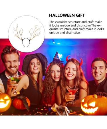 minkissy Tree Branches Headband Reindeer Antlers Headband Big Antlers Hair Band Forest Cosplay Props Christmas and Easter Party Headbands (As Shown) - Buy Online on GoSupps.com