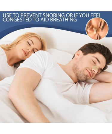 100 Large Nasal Strips Snoring Solution - Anti Snoring Nasal Dilator - Best Nose Strips for Easy Breathing - Sleep Better at Night - Buy Online on GoSupps.com