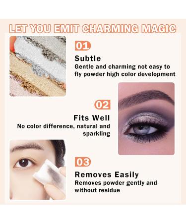 NVLEPTAP 10 Color Glitter Shimmer Eyeshadow Palette - Highly Pigmented Sparkle Makeup for Stunning Eyes - Buy Online on GoSupps.com
