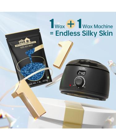  Lifestance Lifestance 450g Chamomile Wax Beads Formulated for Beginners Wax Beads with 10 Wooden Spatulas for Hair Removal - Buy Online on GoSupps.com