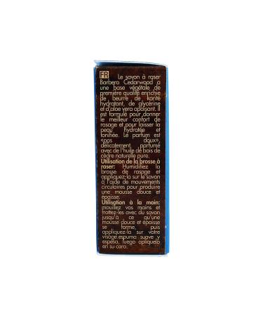 Barbero Cedarwood Shea Butter Shaving Soap 2 oz - Natural Grooming Essentials - Buy Online on GoSupps.com