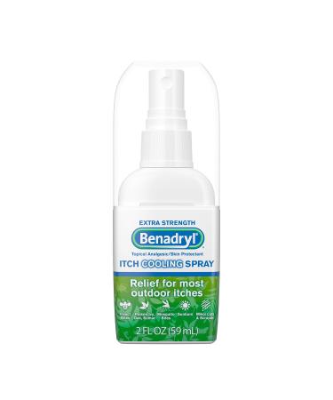 Benadryl Itch Relief Spray for Extra Strength, 2 Count