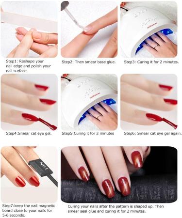 Benkeg Nagel Art Tool Set - 11pcs 3D Magnetic Cat Eye Pen for Nail Art & Polishing | Magic Nail Tools - Buy Online on GoSupps.com