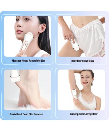 Syrisora 4 in 1 Hair Cutting Kit for Women IPX7 Styling Safe for Bikini Armpit Legs with Foot Grinder Shaving Head for Lips - Buy Online on GoSupps.com