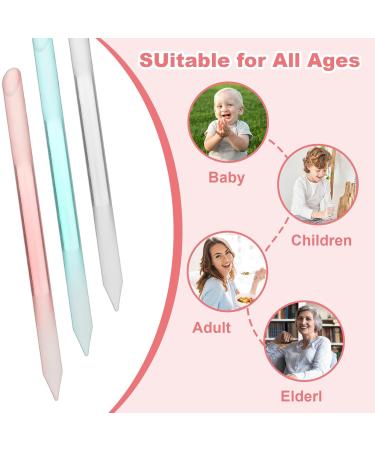 Professional Glass Cuticle Pusher Set - 3 Pieces Cuticle Remover Tool & Precision Nail File for Perfect Nail Care - Buy Online on GoSupps.com