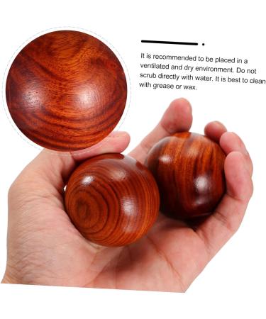 Gatuida Carving Fun Wood Engraving Finger Massage Ring - Handcrafted Rosewood Handball for Relaxation & Circulation | Perfect Gift for Handicraft Lovers - Buy Online on GoSupps.com