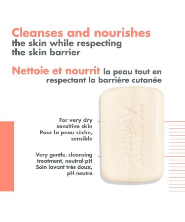 Eau Thermale Avene Cold Cream Ultra-Rich Cleansing Bar for Very dry Skin Nourishing soap-free bar 100 g - Buy Online on GoSupps.com
