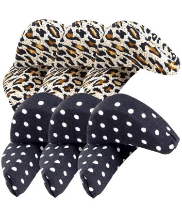 6 Pairs Sponge Toe Plug Shoe Supply Inserts to Make Shoes Fit Tighter Shoe Head Pad Big Shoe Filler Toe Filler Toe Inserts for Shoes Too Big Shoe Fillers Leopard Print Half Pad