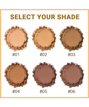 Pressed Matte Face Powder - Lightweight High Coverage Setting Powder for Poreless Wrinkle Blurring Finish | 10g (04) - International Shipping Available - Buy Online on GoSupps.com