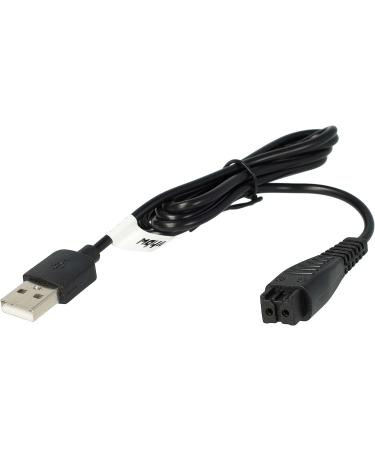 vhbw Charging Cable for Panasonic ES-LV70 ES-LV81 ES-LV90 ES-LV95 ES-LV97 ES-RF31 Shavers - 120 cm Power Cable | International Shipping Available - Buy Online on GoSupps.com