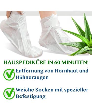 P-Beauty Footmaster Aloe | Intensive Foot Peeling Socks | Remove Rough Skin & Cracked Heels | Silky Smooth Feet | 1 Pair - Best International Shipping - Buy Online on GoSupps.com
