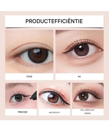 Winged Eyeliner Stamp Pen DualTip Eye End Stamp with Precise Stencil QuickDrying Waterproof Makeup Tool for Beginners and Professionals LongLasting Daily Use Brown - Buy Online on GoSupps.com