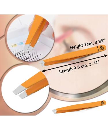 Arsuk Precision Tweezers - Diagonal Soldering & Eyebrow Tweezers for Women & Men | Perfect for Hair Removal (Black) - Buy Online on GoSupps.com