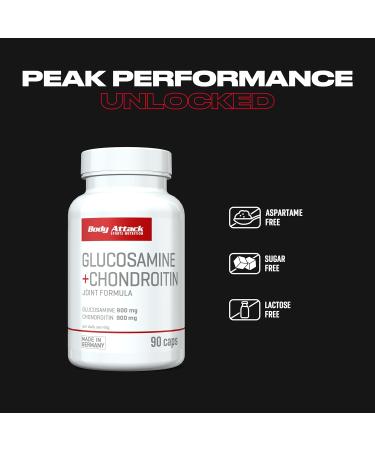  Body Attack Body Attack GLUCOSAMINE + CHONDROITIN - 90 capsules - High-dose joint capsules to support joint balance - Buy Online on GoSupps.com