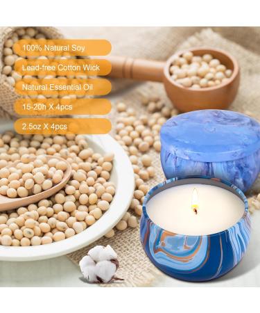 Trulloyoo Fragrance Candles Set - 4 PCs Soy Wax Aromatherapy Candles for Stress Relief | Perfect Gifts for Christmas Birthdays Mother's Day & Valentine's Day - Buy Online on GoSupps.com