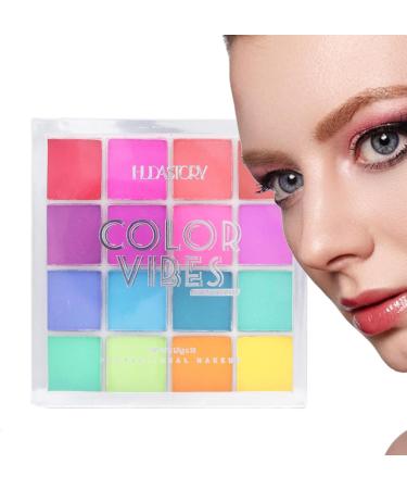 High Pigmented Shades | 16 Colors Natural Gentle Eyeshadow Palette Long-Lasting | Everyday Cosmetics for Dating Traveling Home Working Shopping Gathering - Buy Online on GoSupps.com