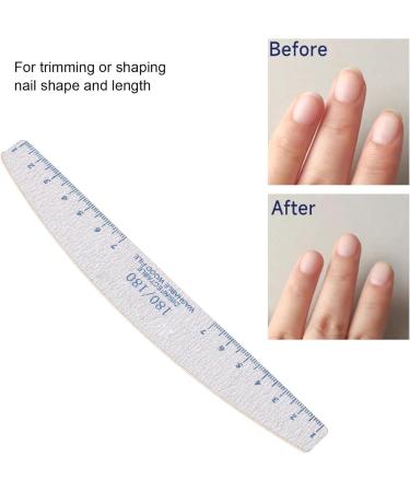 Nail File Set Professional Nail Buffer File Nail File Manicure Tools Washable Reusable 180/180 Grit Nail File Professional for Manicure Pedicure with Salon and DIY Nail Art - Buy Online on GoSupps.com