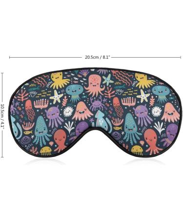 Octopus Funny Sleep Mask Eye Cover | Adjustable Strap for Sleeping | Blocks Light for Night Travel and Naps | Men and Women - Buy Online on GoSupps.com