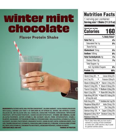 Premier Protein Shake, Limited Edition, Winter Mint Chocolate, 30g Protein, No Added Sugar, 24 Vitamins & Minerals to Support Immune Health, 11.5 fl oz, 12 Pack - Buy Online on GoSupps.com