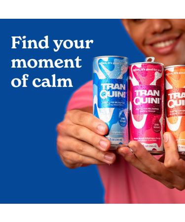 Buy Tranquini Adaptogen Drink - Calming Sparkling Water Gluten-Free Sugar-Free Non-Alcoholic with Ashwagandha | Variety Pack (12 Cans) - International Shipping Available - Buy Online on GoSupps.com