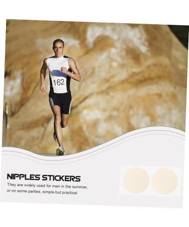 Shop Hapinary 50 Pair Nipple Stickers for Men | Breathable Nipple Pads & Accessories - 3.5x3.5cm - Buy Online on GoSupps.com