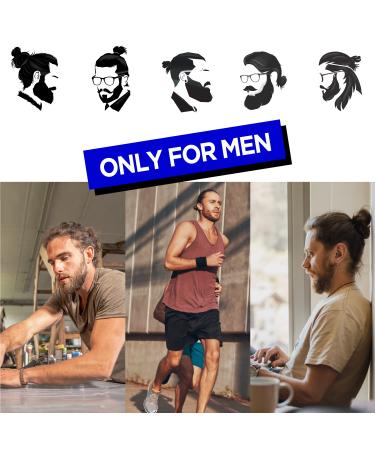 Havhaf Knotted Men's Hair Gum | No Damage Durable Bun & Curl Hair Ties for Long Thick Hair | 5-Piece (Cream) | Elastic & Strong for Boys - Buy Online on GoSupps.com