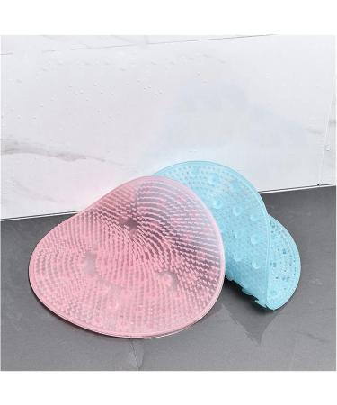 Massage Pillow Brush for Lazy Washing | Silicone Foot & Back Cleaner | 31cm Round Bath Artifact - Blue - Buy Online on GoSupps.com