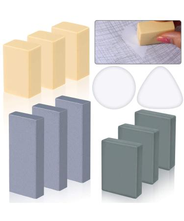 12 Pieces Drawing Art Erasers Multi-Shape Pencil Painting Erasers Easy Grip  White Erasers Kneaded Eraser Moldable Erasers for Art Drawing Writing  Sketching