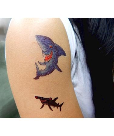 Premium Large Shark Tattoos - Fun Temporary Tattoo Party Favor - Buy Online on GoSupps.com