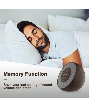Housbay White Noise Machine - 31 High Fidelity Soothing Sounds - Sleep Timer - for Baby, Kids, Adults - Dark Brown Wooden - Buy Online on GoSupps.com