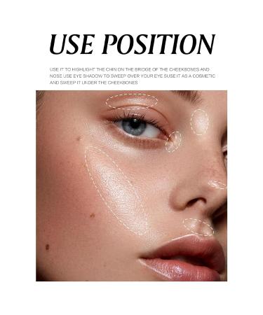 Highlighter Powder Body Shimmer - Brightening Glitter Makeup for Face Eyes & Body Glow | Sparkle & Shine (Q05 - Buy Online on GoSupps.com