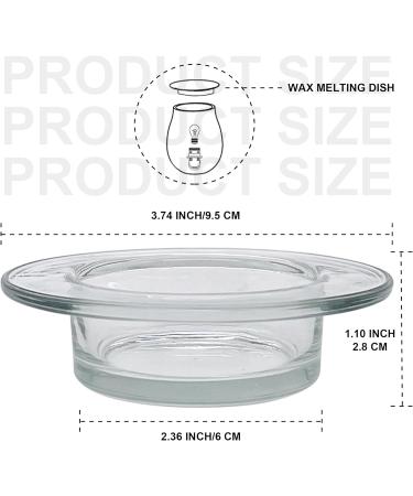 CLKONKA Replacement Wax Warmer Bowl - Durable Glass for Wax Melts - Fits Most Warmers - Round Shape - Ideal for Home Fragrance - Buy Online on GoSupps.com