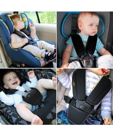 HAOSEA Belts Pads Shoulder Strap and Crotch Cover Universal Baby Stroller Car Seat Strap Covers Soft Seat Belt Cushion fits Most car seat - Buy Online on GoSupps.com