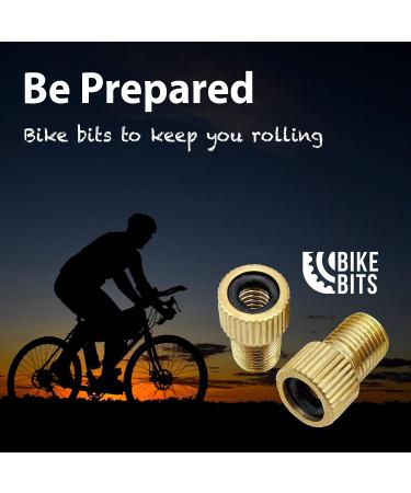 Bike Bits Brass Presta Valve Adapter (4 Pack) - Convert to Schrader, Inflate With Bike Pump or Air Compressor - Buy Online on GoSupps.com