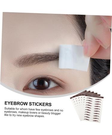 FRCOLOR 6pcs Eyebrow Stickers Beauty Tools False Eyebrows Cosmetics Imitation Eyebrow Sticker Applique Woman - Buy Online on GoSupps.com