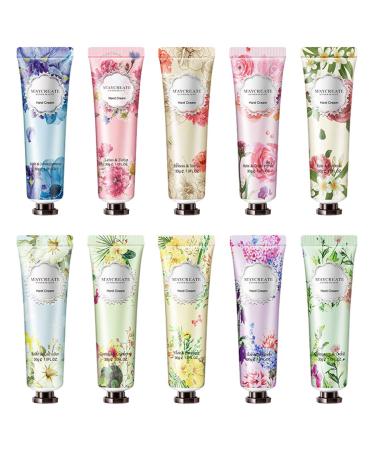 Fercaish 10 SPACE Fruit extract fragrance hand cream moisturizing hand care cream travel die set with shea butter for men and women-30ml set-1