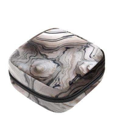 Marble Sanitary Napkin Storage Bag Portable Menstrual Pad Bag for Teen Girls Tampons Sanitary Pads for Women Ladies Multicoloured 15