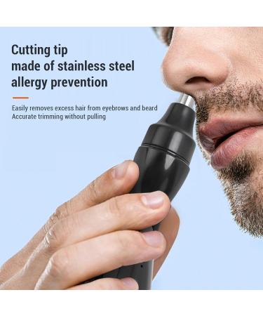 BAOFUYA Nose Hair Trimmer Professional Cordless Ear Brow Trimming Tool Nose Hair Removal Clipper for Travel Household Man Woman - Buy Online on GoSupps.com