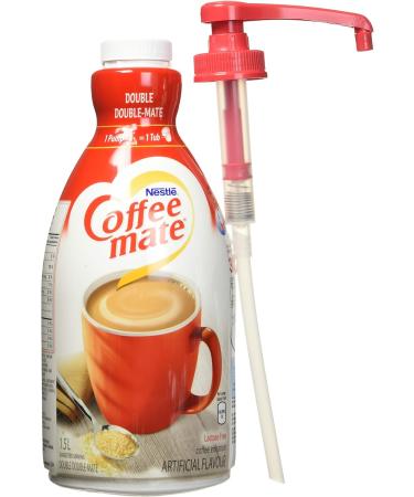 COFFEE-MATE Liquid Coffee Creamer Lactose Free Double-Double No Refrigeration 1.5 Liter Pump Bottle (2-Pack) - Buy Online on GoSupps.com