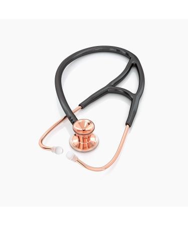 Buy MDF Instruments ProCardial Dual Head Stethoscope - Stainless Steel Adult-Pediatric with Convertible Bell | Free Parts for Life - Rose Gold/Black - Buy Online on GoSupps.com