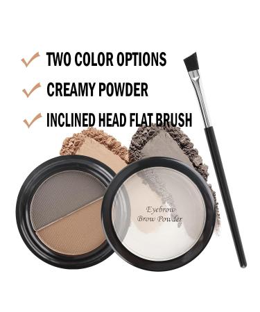 Boobeen Eyebrow Powder Kit - Natural Brow Shaping Set with Brush & Stencils - Buy Online on GoSupps.com