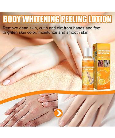 Buy Body Whitening Cream & Peeling Lotion - Orange Peel Skin Brightening for Dark Skin Exfoliates & Tightens Pores (1PC) | International Shipping - Buy Online on GoSupps.com