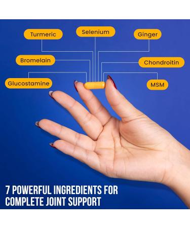 Physio Flex Pro - Total Joint Support Supplement - Joint Supplements for Men | Glucosamine Chondroitin Selenium & Bromelain | 60 Capsules Joint Supplement Made in USA - Buy Online on GoSupps.com