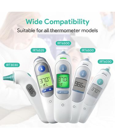 Buy 100 Pieces Brown Fever Thermometer Protective Caps | Compatible with All Brown Thermoscan Ear Covers - Ideal One-Way Covers for Accurate Temperature Measurement - Buy Online on GoSupps.com