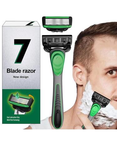 Manual razor |Travel barrier safety razor with replacement blades nursing theater handle with blades for mustache body hair breast hair event earth earth