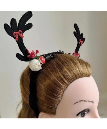 amangul Antlers Headband Hair Hoop Devil Wing Headband Christmas Deer Horn Headband Christmas Hair Hoop Headband n Antlers(Green) - Buy Online on GoSupps.com