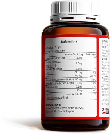 NiceTop Hair Growth Supplement, Hair Care Support for Strength, Thickness Growth, with Biotin Vitamin A, C, E, Zinc, 60 Capsules - Buy Online on GoSupps.com