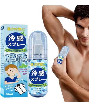 Summer Body Cooling Spray | 50 Ml Cooling Spray For Hot Weather | Skin Cool Down Spray Instant Cooling Spray For Face And Body Soothing Summer Spray for Clothes And Skin Cooling Sprayer - Buy Online on GoSupps.com
